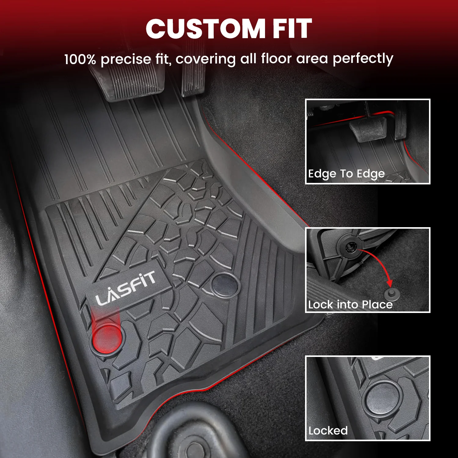 Fit for 2014-2018 Jeep Wrangler JK Floor Mats or Cargo Mat, For 4 Doors Only - Image 12