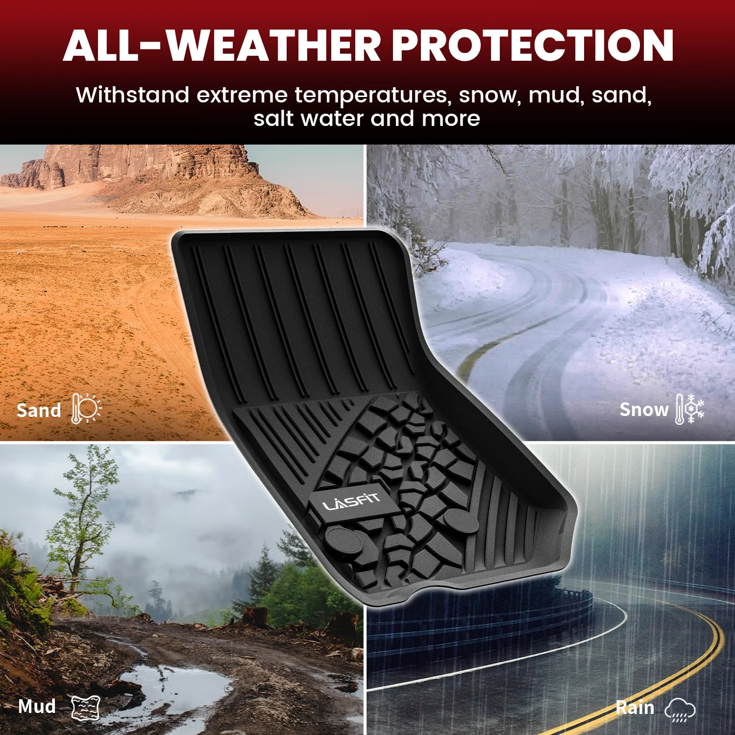 Fit for 2014-2018 Jeep Wrangler JK Floor Mats or Cargo Mat, For 4 Doors Only - Image 15