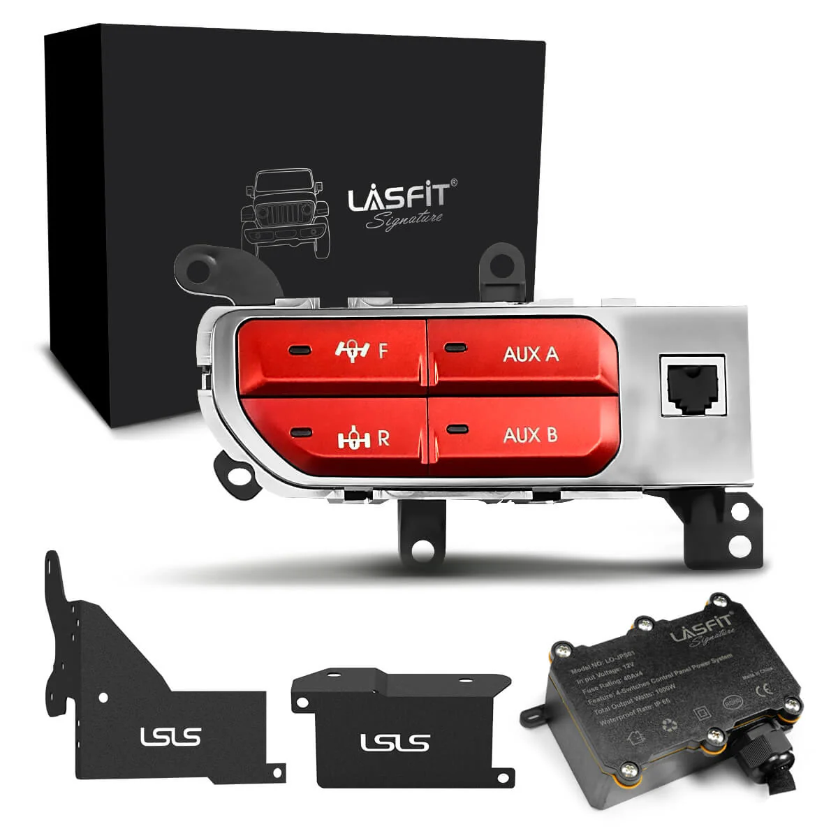 Fit For Jeep Wrangler JL 2018-2025 Auxiliary Switch Panel Bank Kit - Image 8