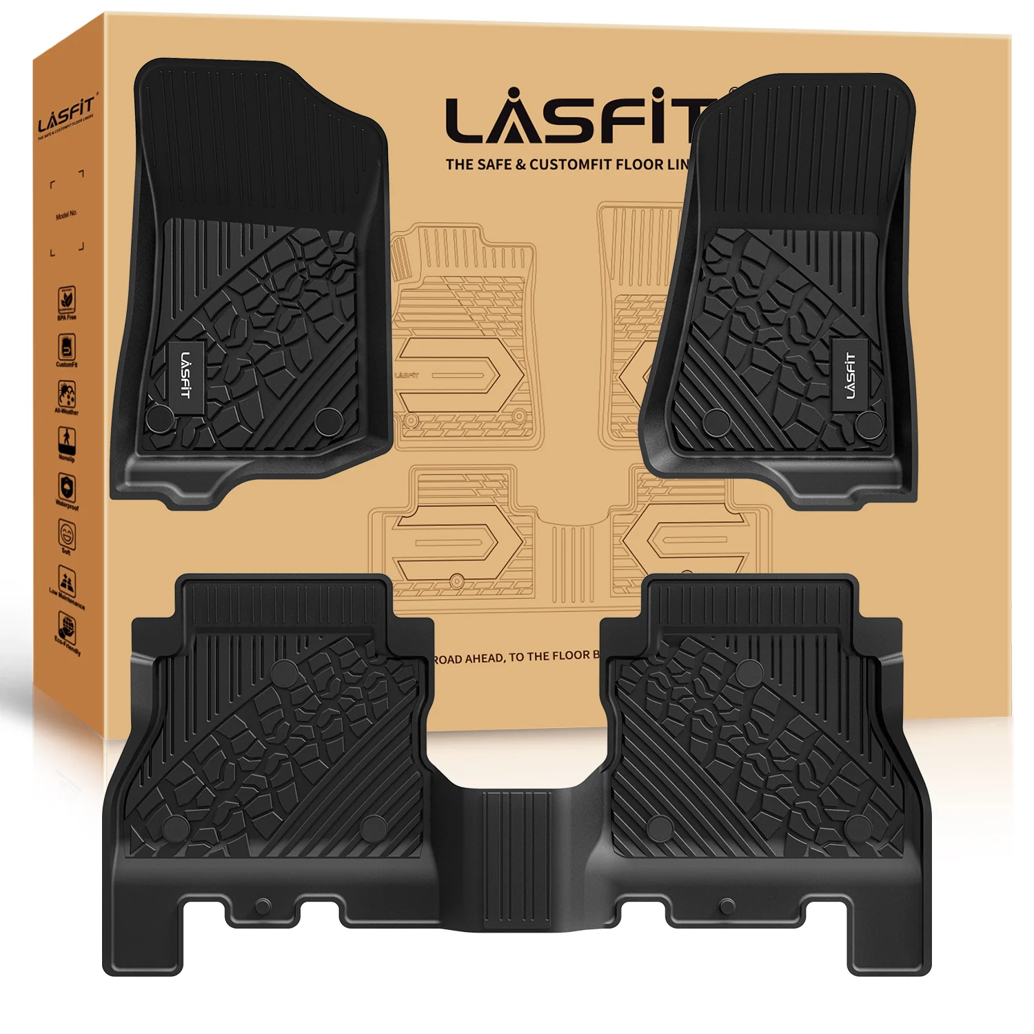 Fit for 2018-2026 Jeep Wrangler JL Floor Mats or Cargo Mat, Fit 4-Door Only(Don't fit 4xe) - Image 19