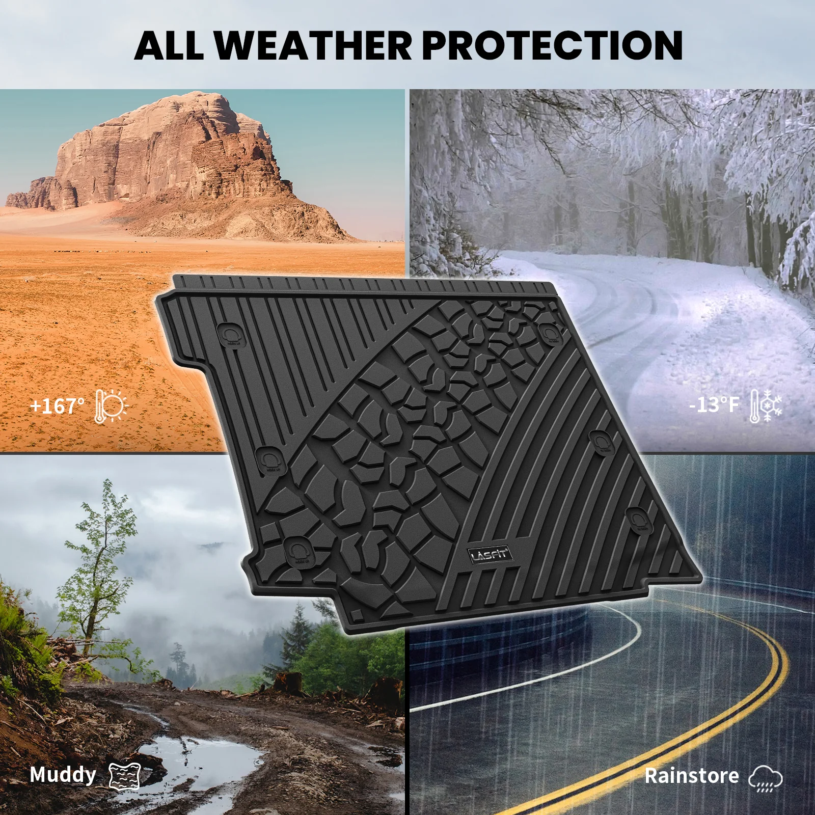 Fit for 2018-2026 Jeep Wrangler JL Floor Mats or Cargo Mat, Fit 4-Door Only(Don't fit 4xe) - Image 33