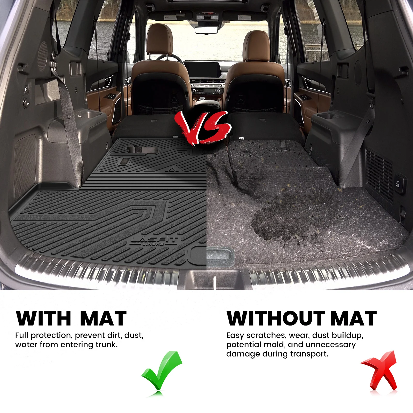 Fit for 2020-2025 Kia Telluride Floor Mats or Seatback & Cargo Mat - Image 13
