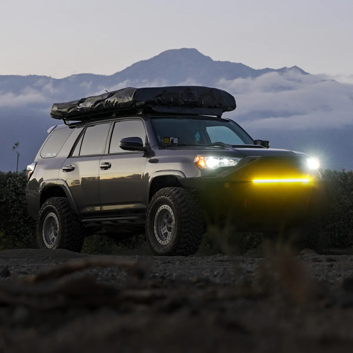 Lasfit 32" Off-Road LED Amber Light Bar With Slim Single Row Combo Flood Spot Design | Bumper Grille Mount - Image 8