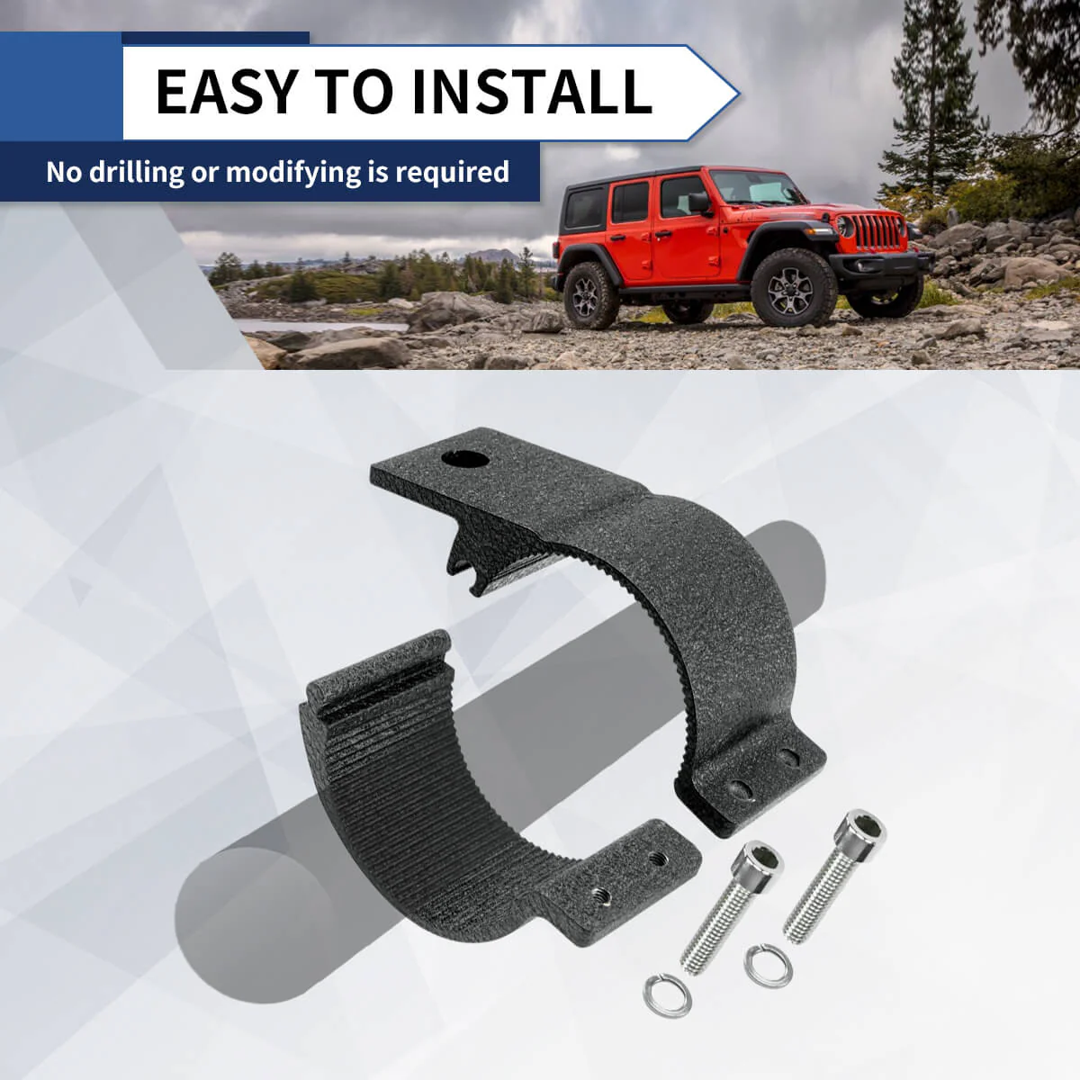 LASFIT Heavy Duty Universal LED Light Mounting Clamps For 2", 2.5", 3" Bar | LASFIT - Image 8