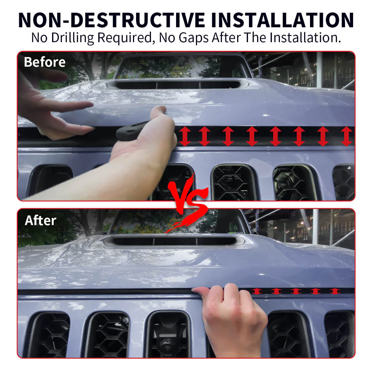 Lasfit Stealth Anti-Theft Automatic Hood Lock System for 18-23 Jeep Wrangler JL/JLU and Gladiator JT(Version 2.0), Don't fit 2024+ Jeep Wrangler/Gladiator - Image 13
