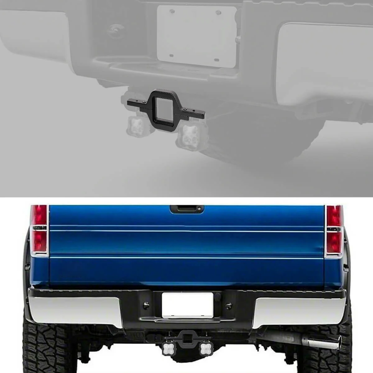 Universal Tow Hitch Dual LED Mounting Bracket Reverse Light Bracket 2.5 Inch | LASFIT - Image 2