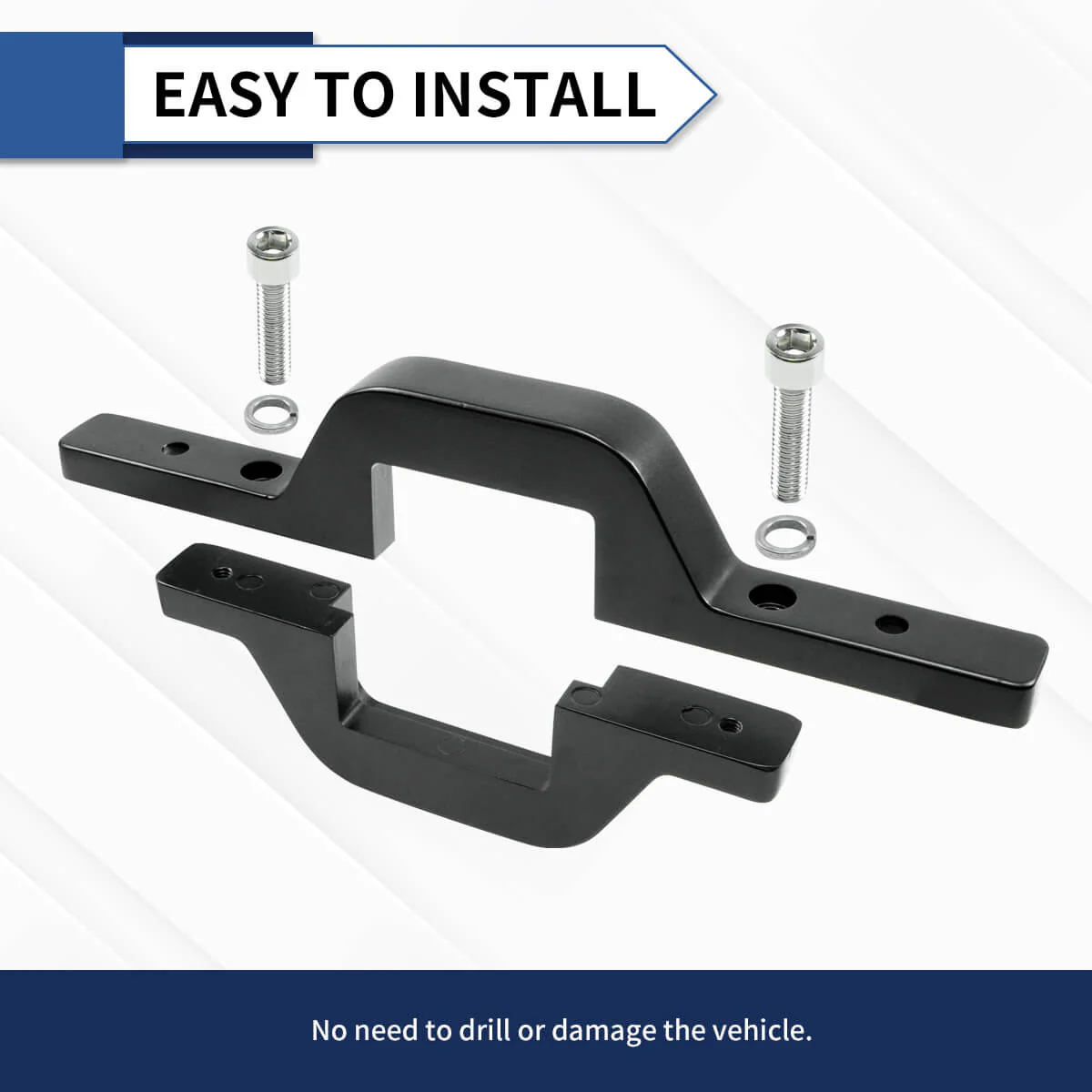 Universal Tow Hitch Dual LED Mounting Bracket Reverse Light Bracket 2.5 Inch | LASFIT - Image 4