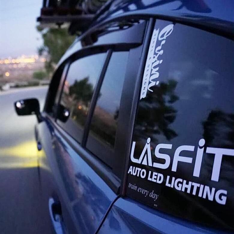 LASFIT Customized Waterproof Stickers-7.1in | White - Image 2
