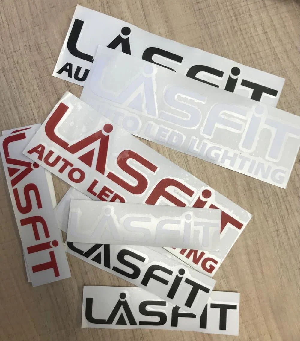 LASFIT Customized Waterproof Stickers-7.1in | White - Image 5