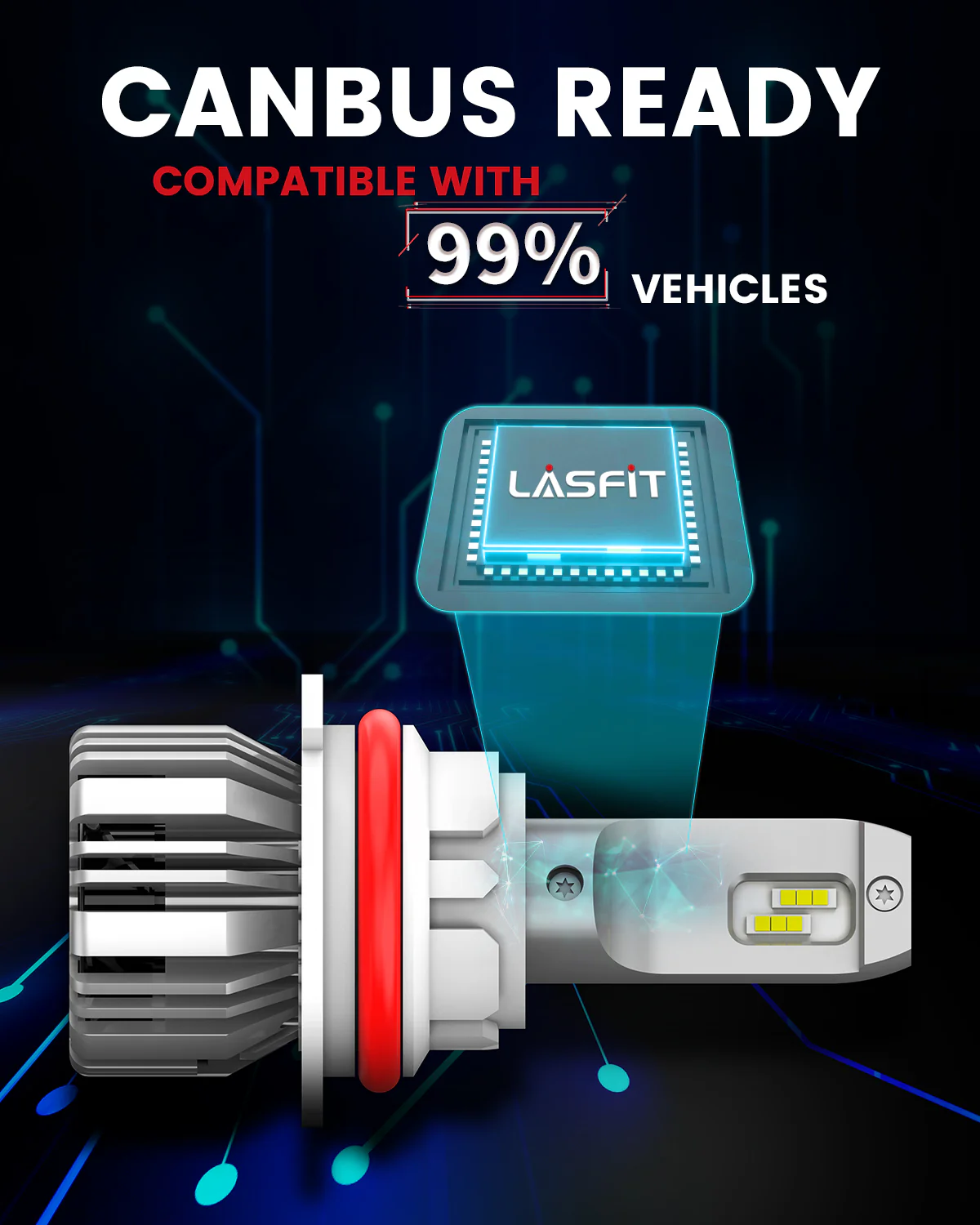 50W 9007 HB5 LC Plus Series | 5,000LM 6000K LED Bulbs - Image 12