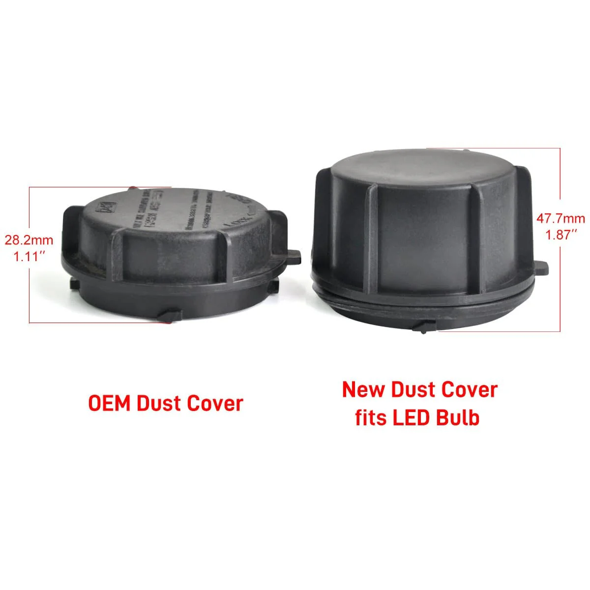 LED Bulb Dust Cover Seal Cap Waterproof OEM Design Fit for Kia Hyundai - Image 2
