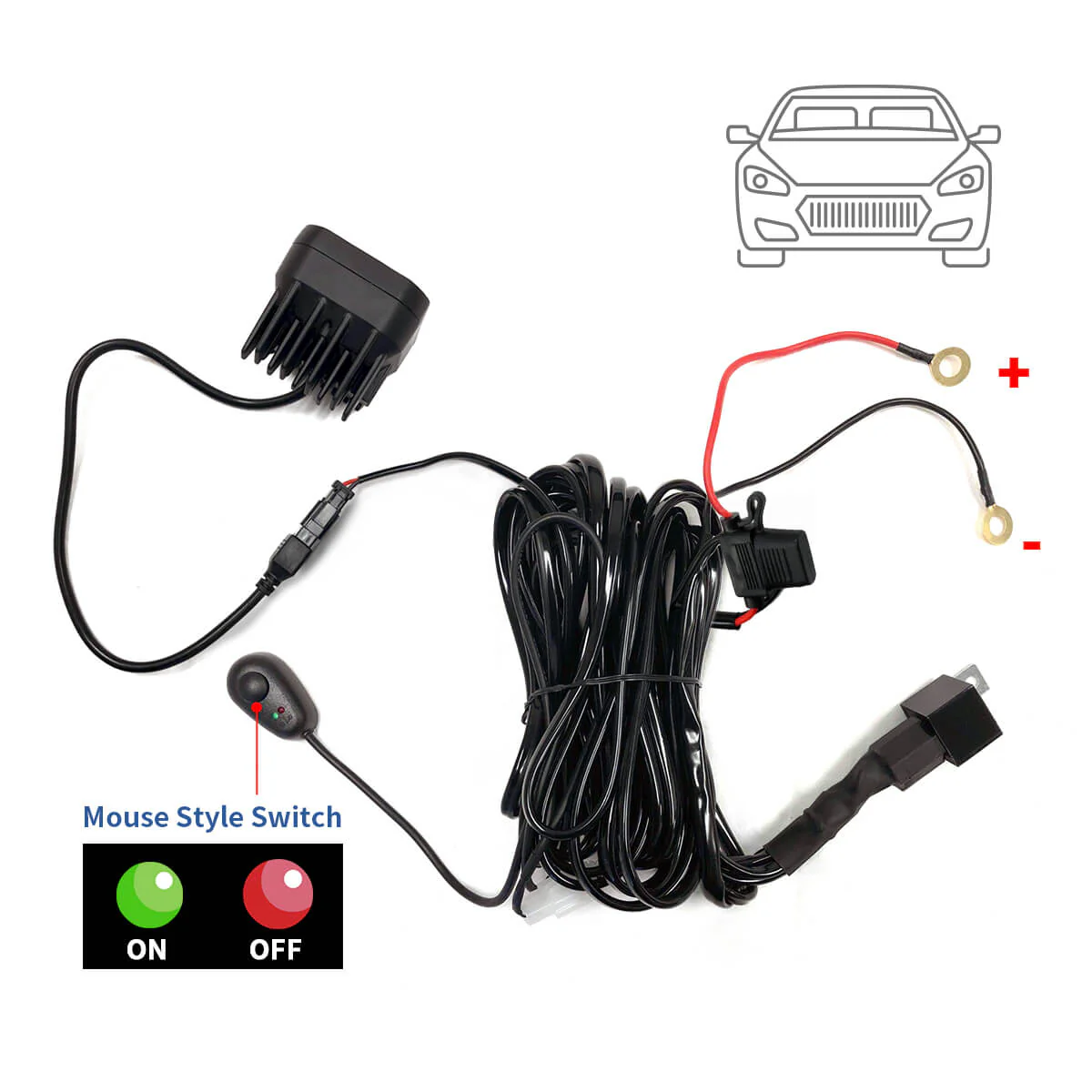 LED Light Bars Wiring Harness with DT Connector - 1 Lead - Image 10