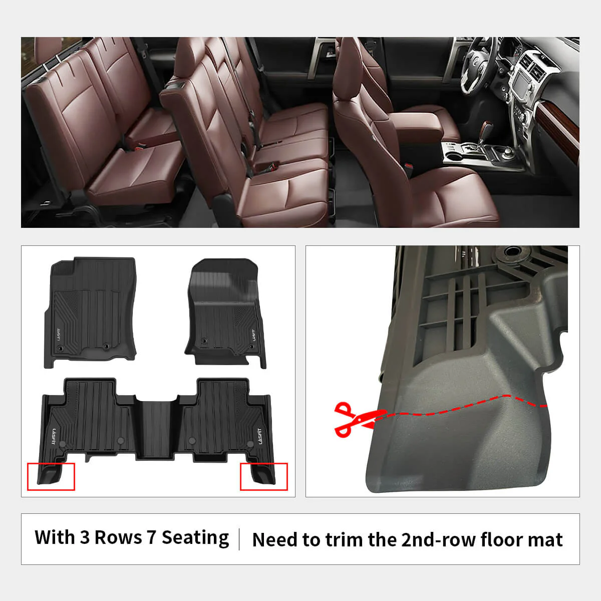 Fit for 2014-2023 Lexus GX460 Custom Floor Mats - Image 12