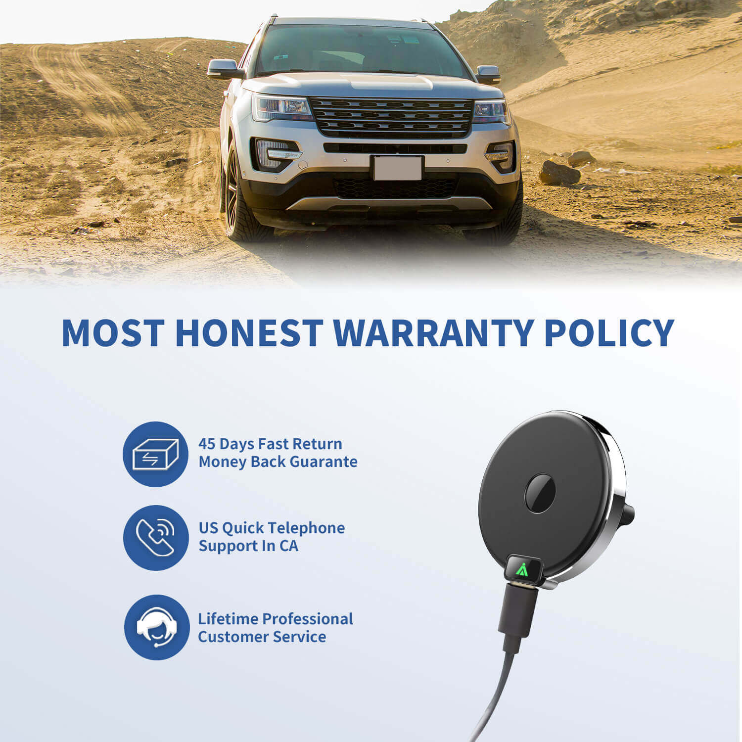 Magnetic Wireless Car Charger, Specific Phone Mount for Ford Explorer 2020-2022, 15W max Fast Charging for iPhone 14 13 12 Series Compatible with MagSafe Case - Image 8
