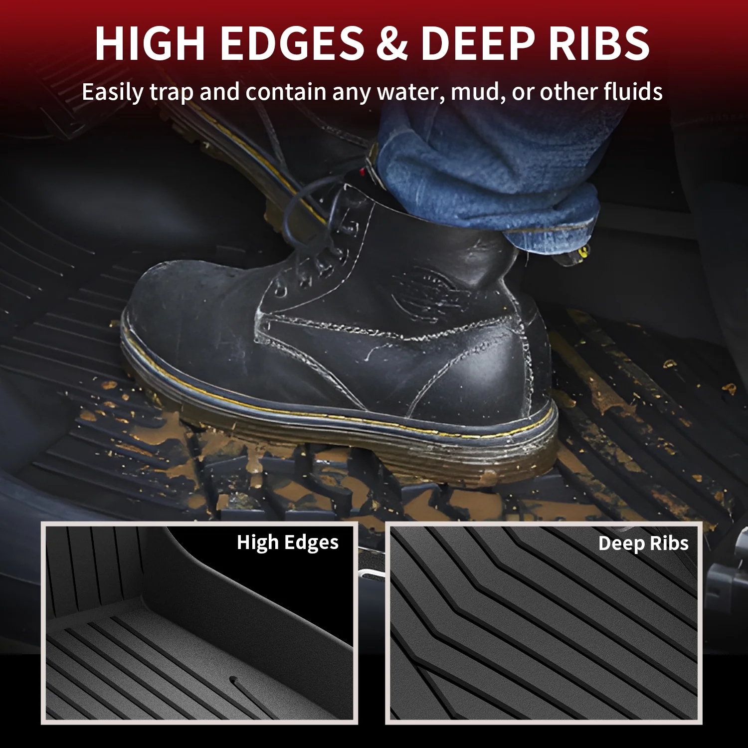 Fit for 2017-2023 Mercedes-Benz E-Class Floor Mats, Fit Sedan &  Wagon ONLY, Don't fit Coupe & Cabriolet - Image 6