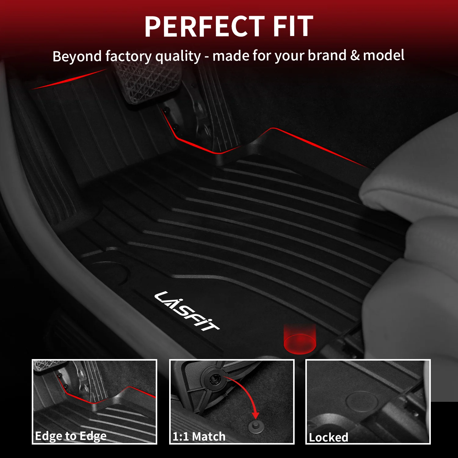 Fit for 2016-2022 Mercedes-Benz GLC TPE Material Floor Mats or Cargo Mat - Image 3