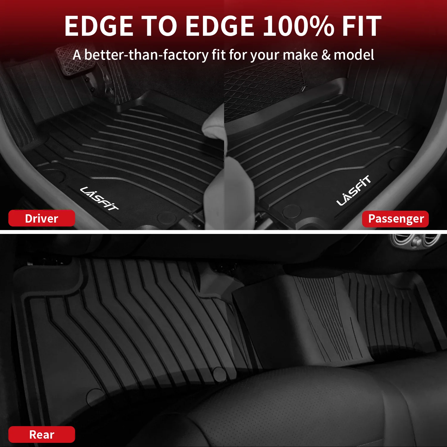 Fit for 2016-2022 Mercedes-Benz GLC TPE Material Floor Mats or Cargo Mat - Image 4