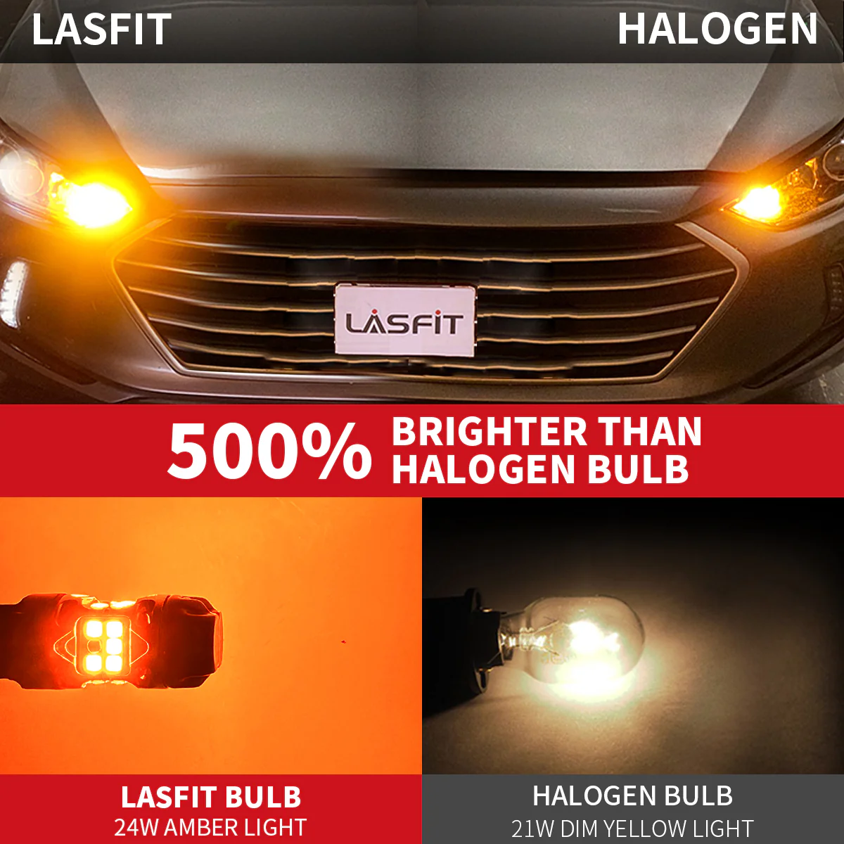 1157 2057 LED Turn Signal Bulbs CanBus-Ready Amber | T3 Series - Image 5