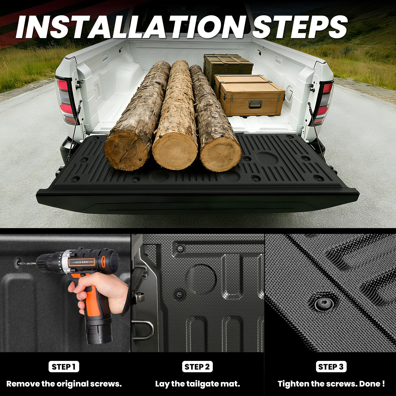 Fit for 2022-2026 Nissan Frontier Heavy Duty Truck Bed Mat or Tailgate Mat - Image 23