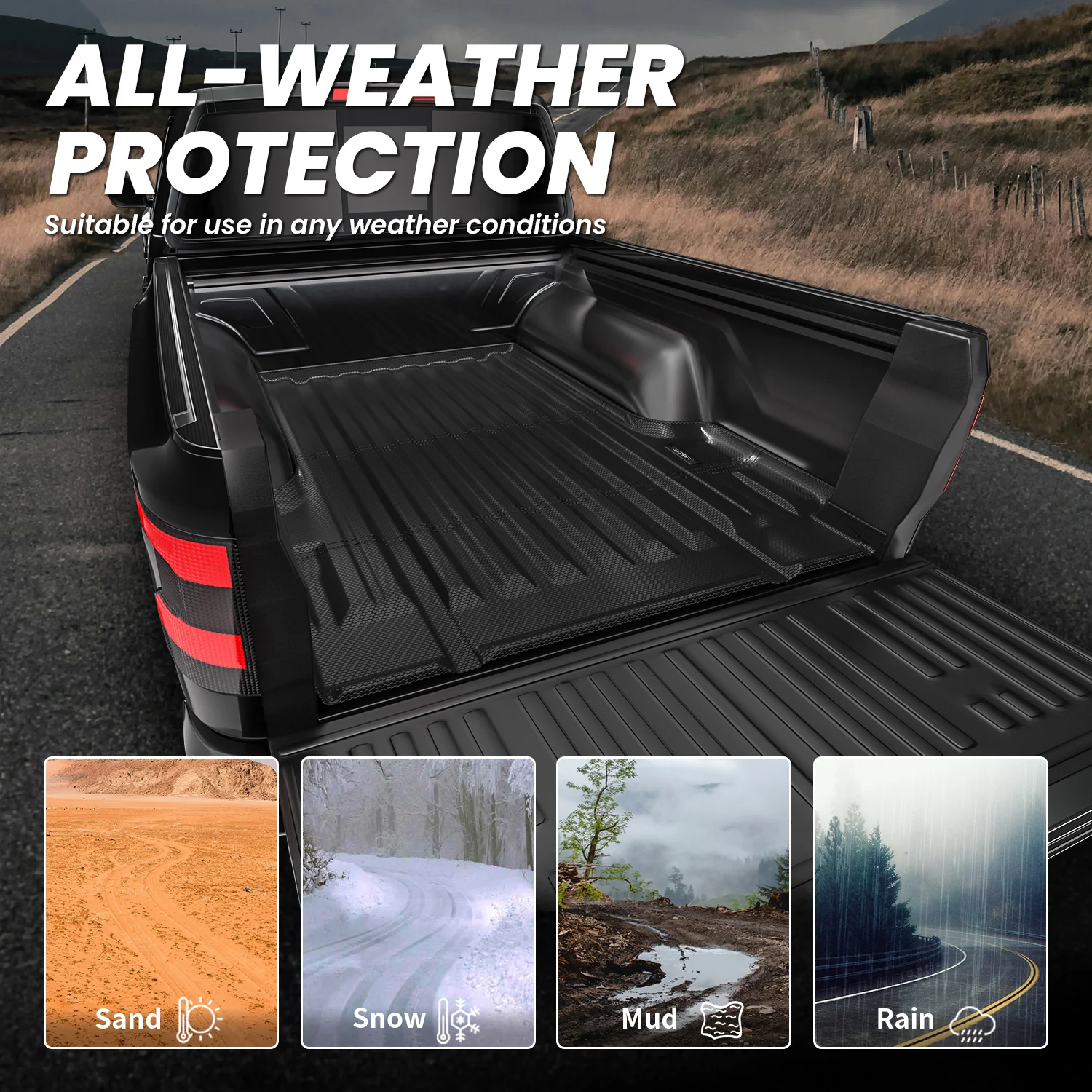 Fit for 2022-2026 Nissan Frontier Heavy Duty Truck Bed Mat or Tailgate Mat - Image 4