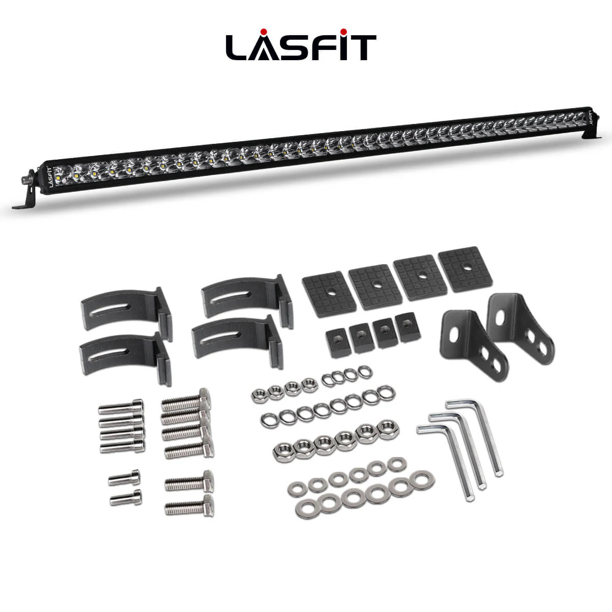 LASFIT Off-Road LED Light Bars 12 22 32 42 52 Inch Spot Flood Combo Single Row - White - Image 39