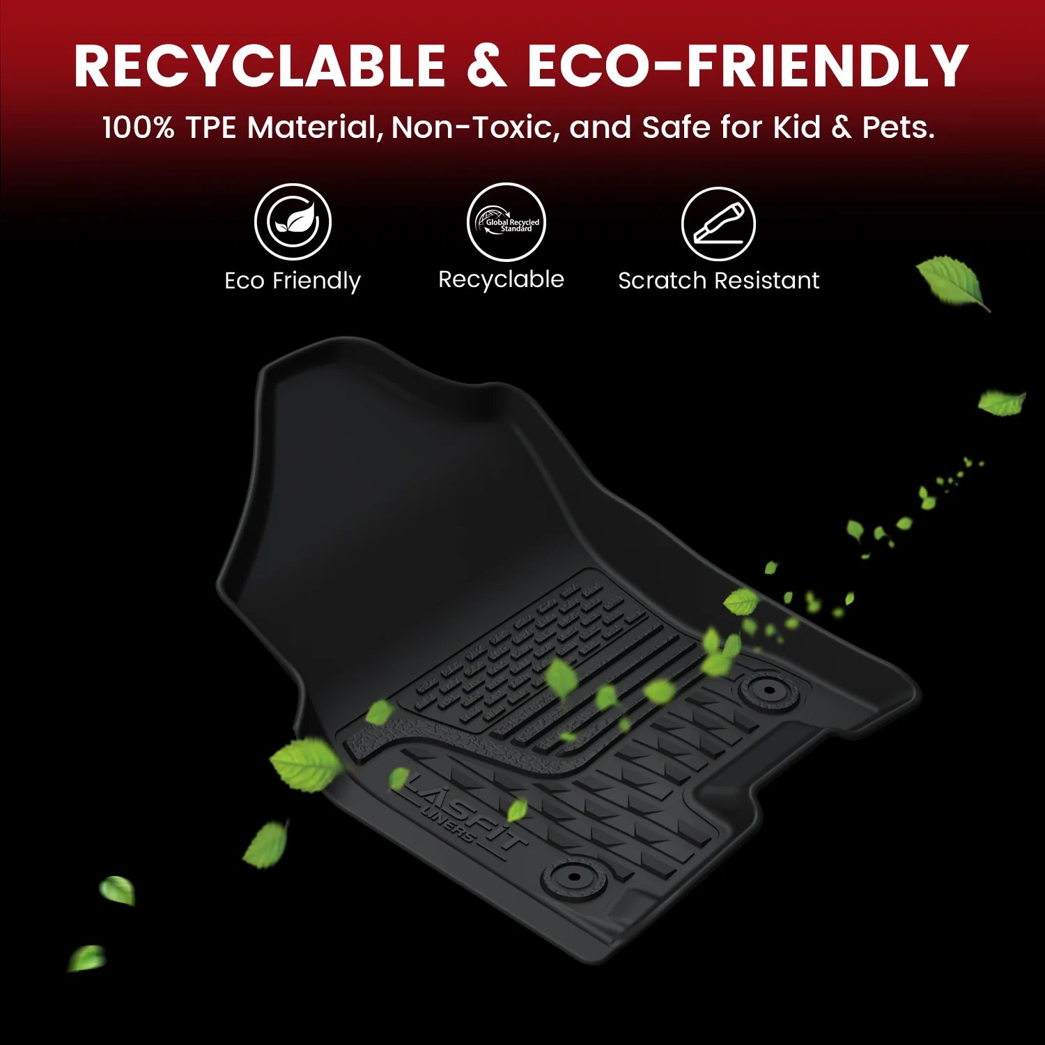 Fit for 2025-2026 Ram 1500 All-weather Floor Mats With Bucket Seating Only - Image 10
