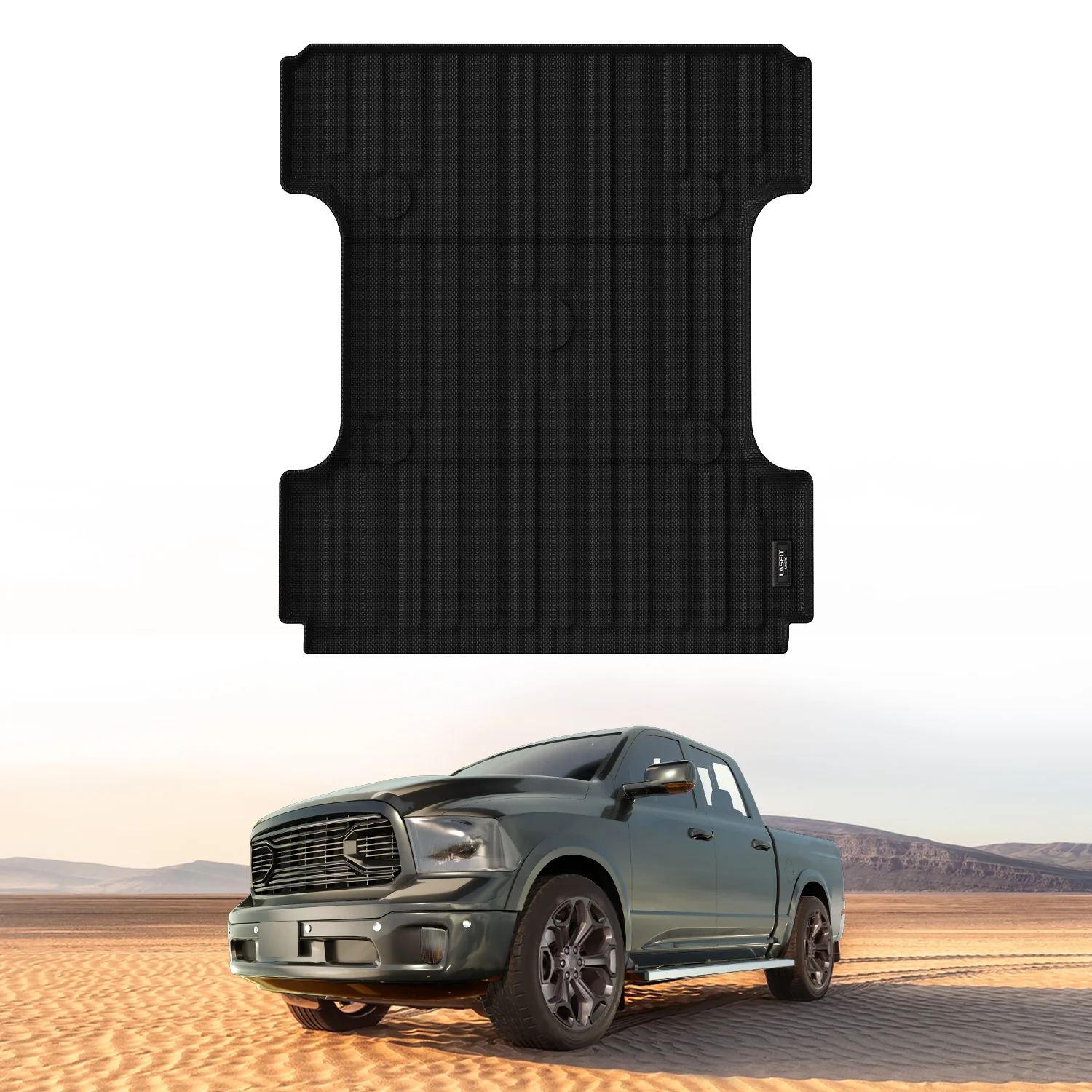Fit for 2006-2018 Ram 1500 Bed Mat (Not Fit Drop-in liners) or Tailgate Mat, Heavy Duty Protection - Image 6
