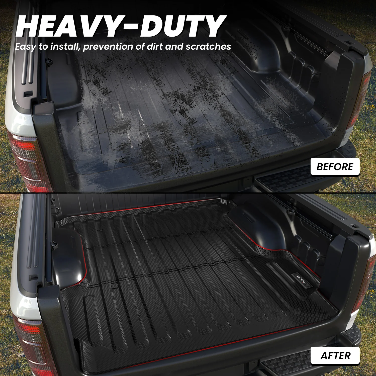 Fit for 2019-2024 Ram 1500 Classic Heavy Duty Truck Bed Mat or Tailgate Mat - Image 13