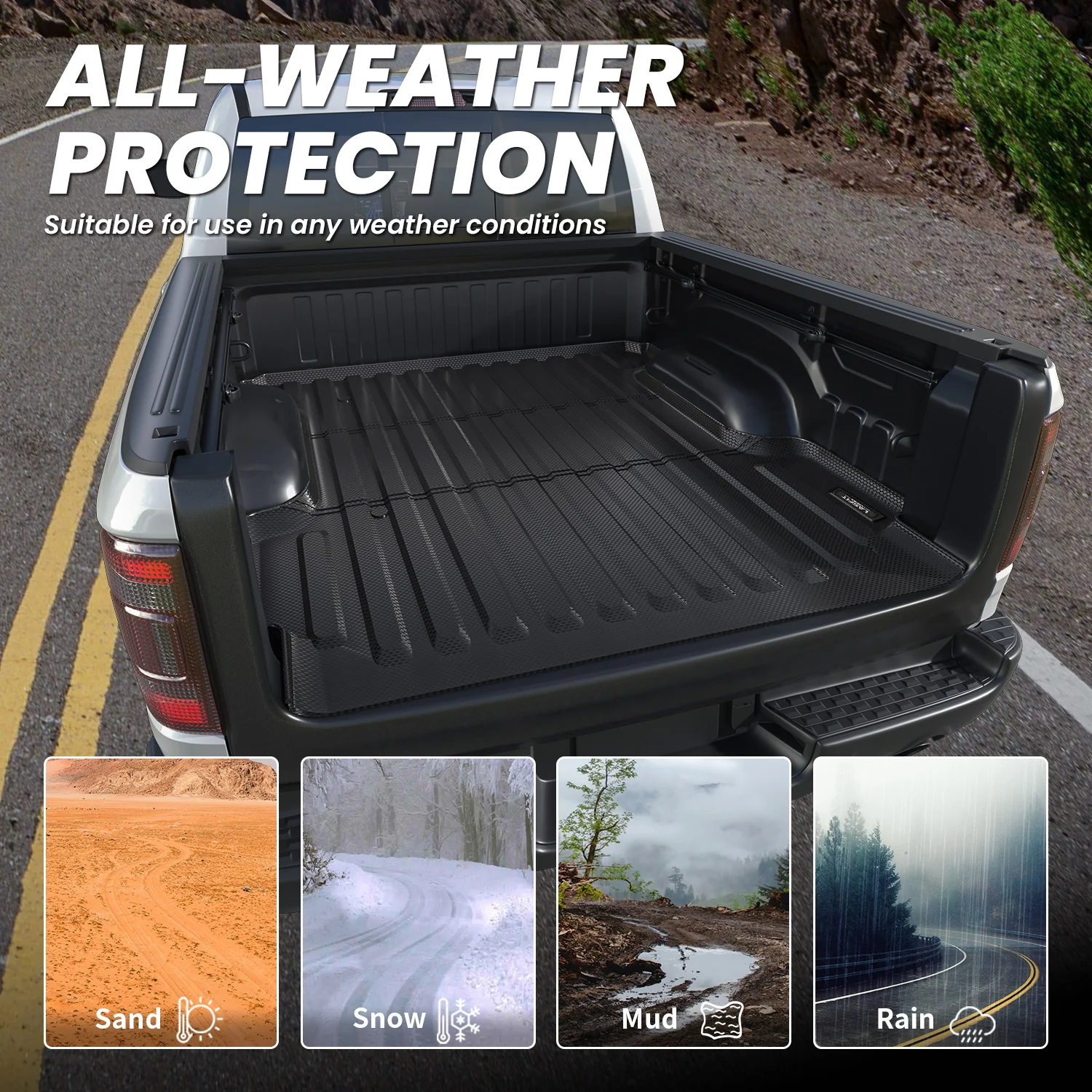 Fit for 2019-2024 Ram 1500 Classic Heavy Duty Truck Bed Mat or Tailgate Mat - Image 17