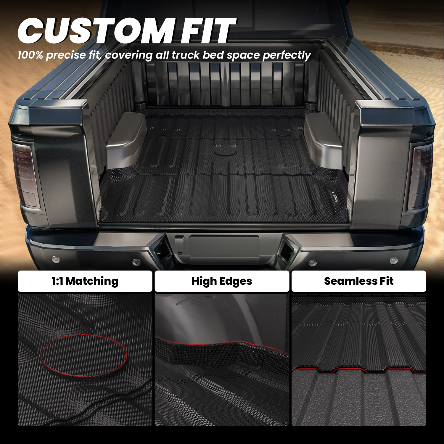 Fit for 2006-2026 Ram 2500 3500 Heavy Duty Bed Mat or Tailgate Mat, Don't fit with Optional Rambox & Drop-in liners - Image 21