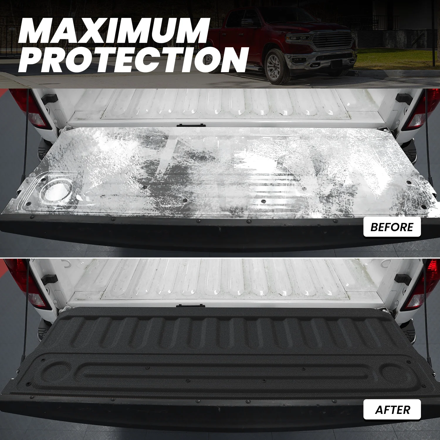 Fit for 2006-2026 Ram 2500 3500 Heavy Duty Bed Mat or Tailgate Mat, Don't fit with Optional Rambox & Drop-in liners - Image 24