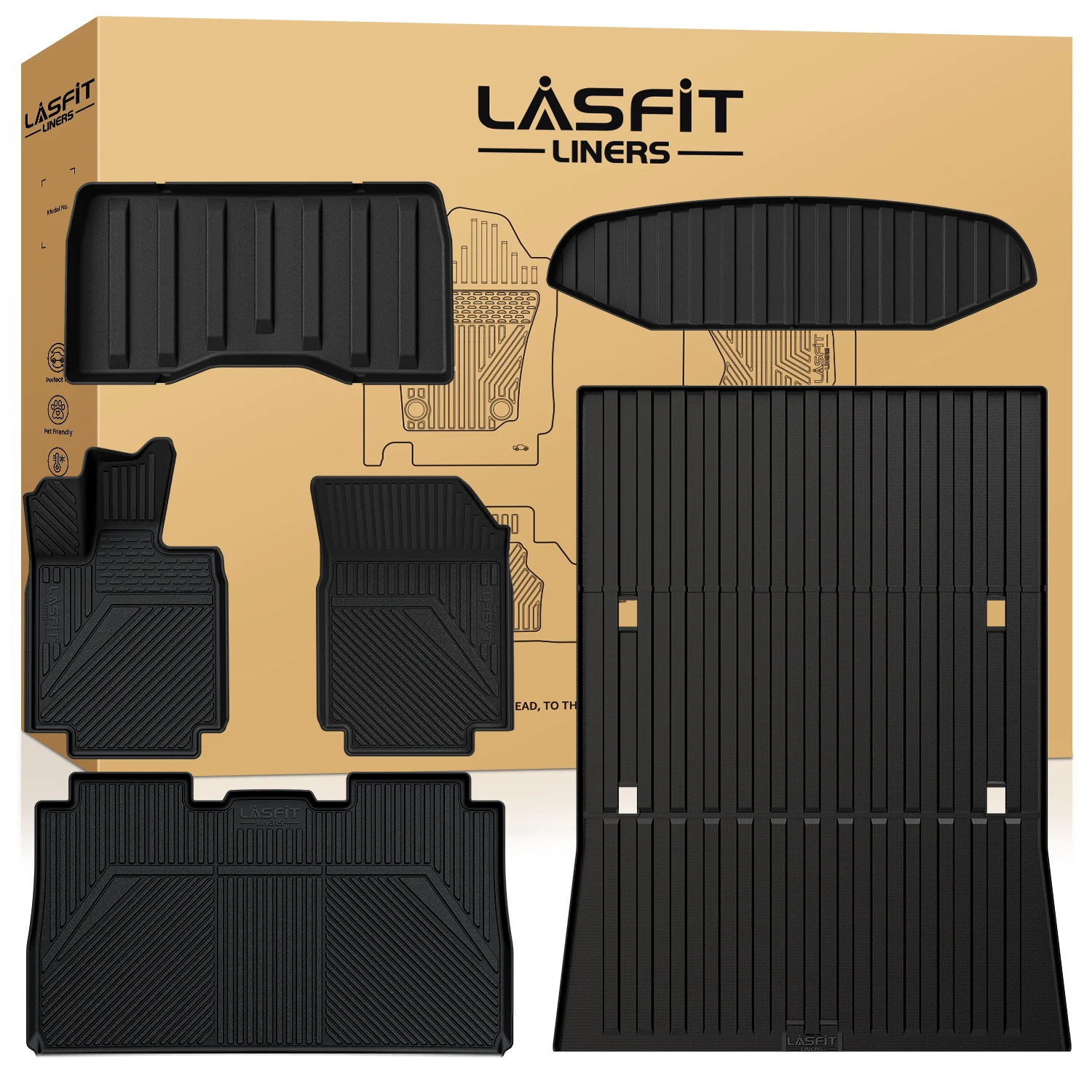 Fit for 2023-2026 Tesla Cybertruck Custom Floor Liners - Image 10