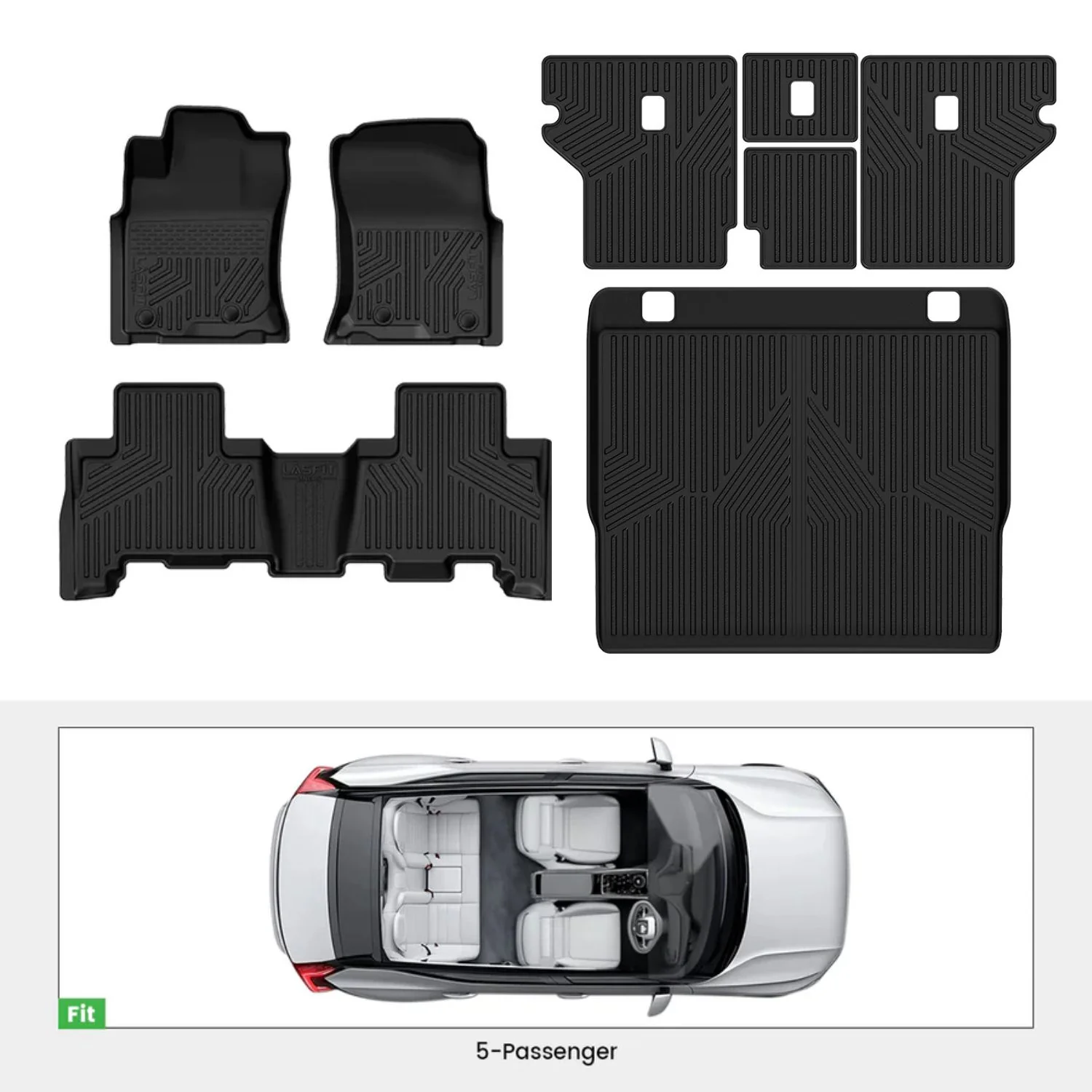 Fit for 2013-2024 Toyota 4Runner Floor Mats or Seatback & Cargo Mats - Image 3