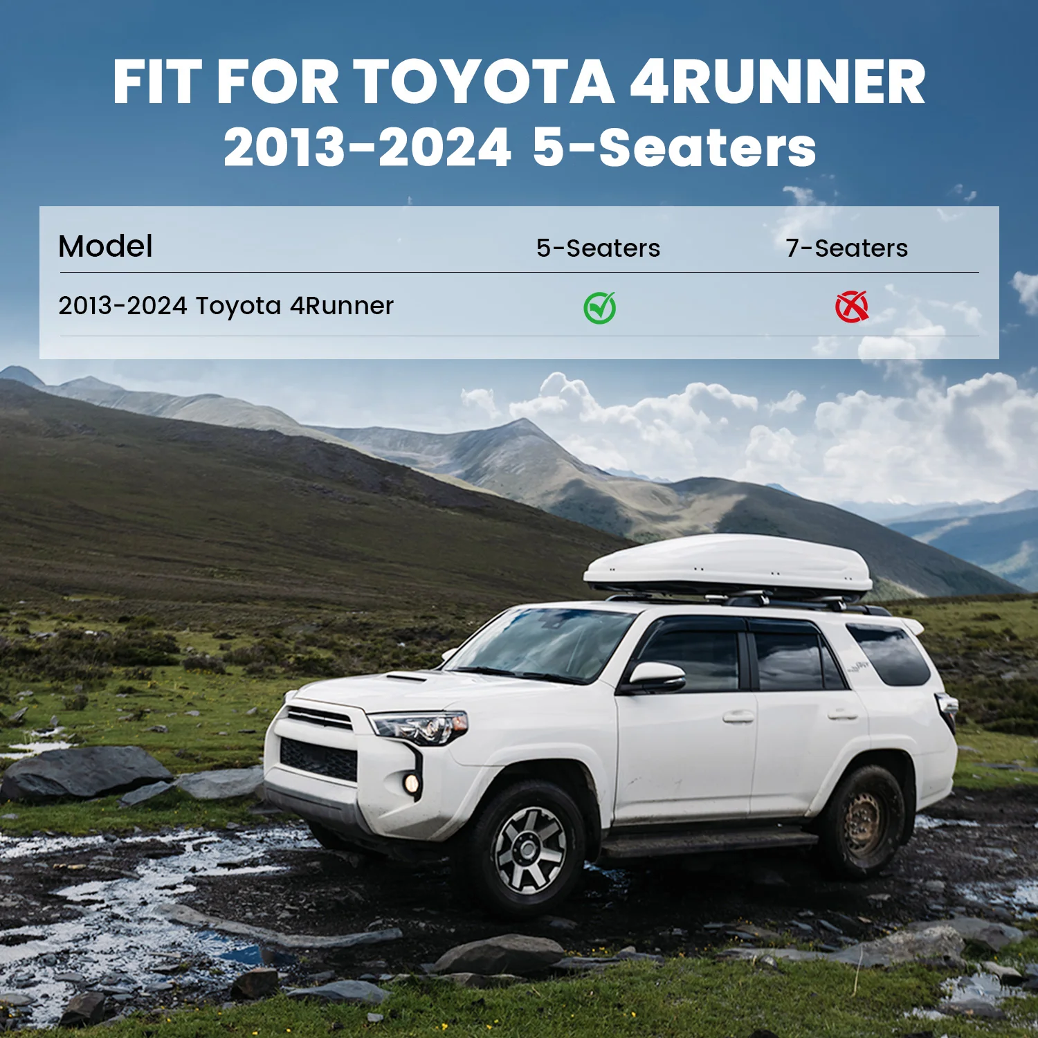 Fit for 2013-2024 Toyota 4Runner Floor Mats or Seatback & Cargo Mats - Image 4