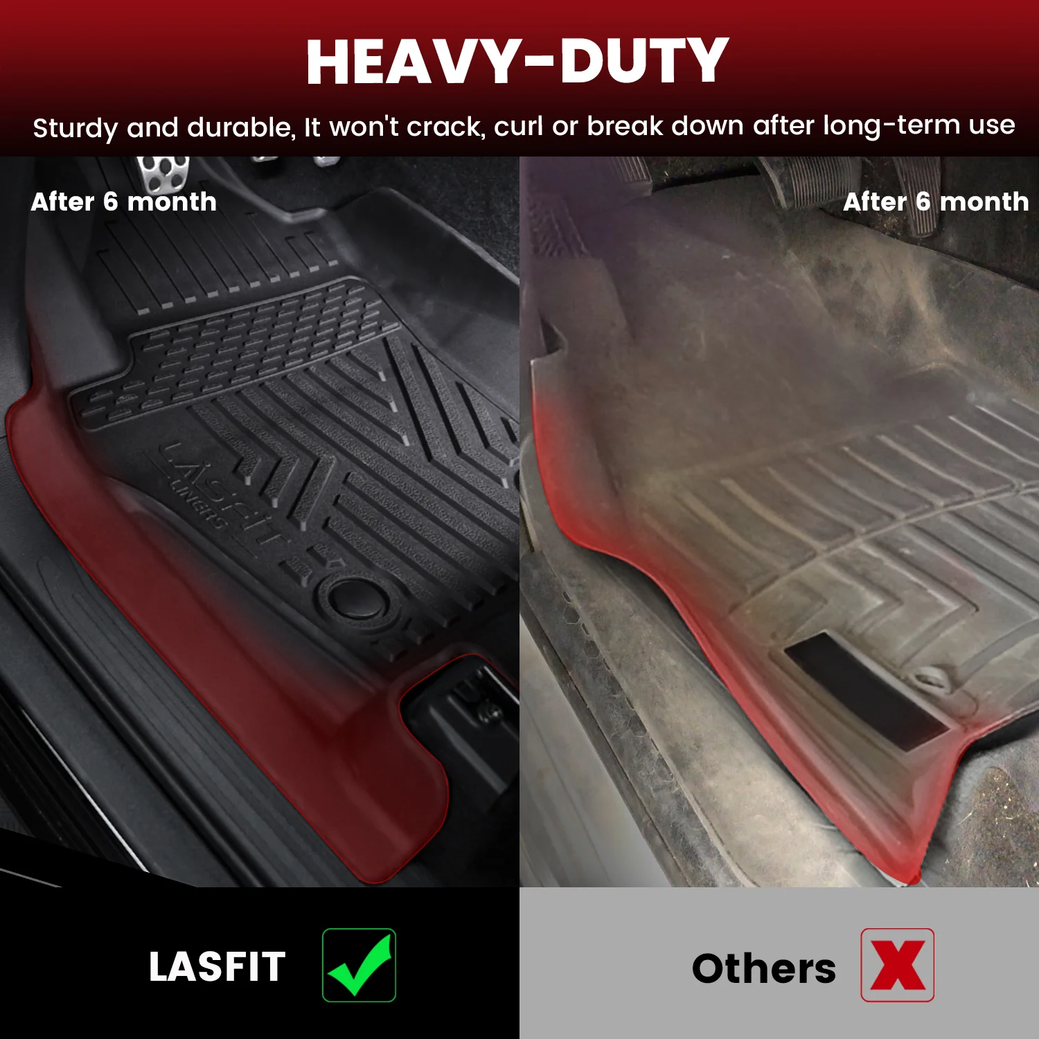 Fit for 2024-2026 Toyota Tacoma All-Weather Floor Mats, Fit Double Cab Only - Image 20