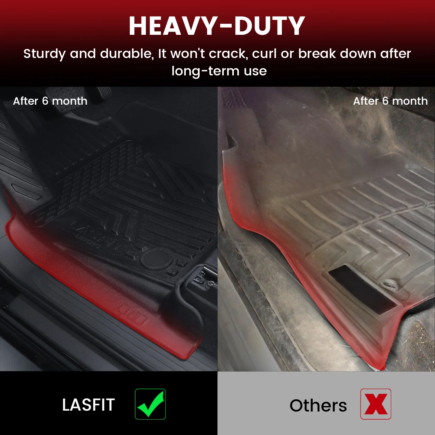 Fit for 2024-2026 Toyota Tacoma All-Weather Floor Mats, Fit Double Cab Only - Image 26