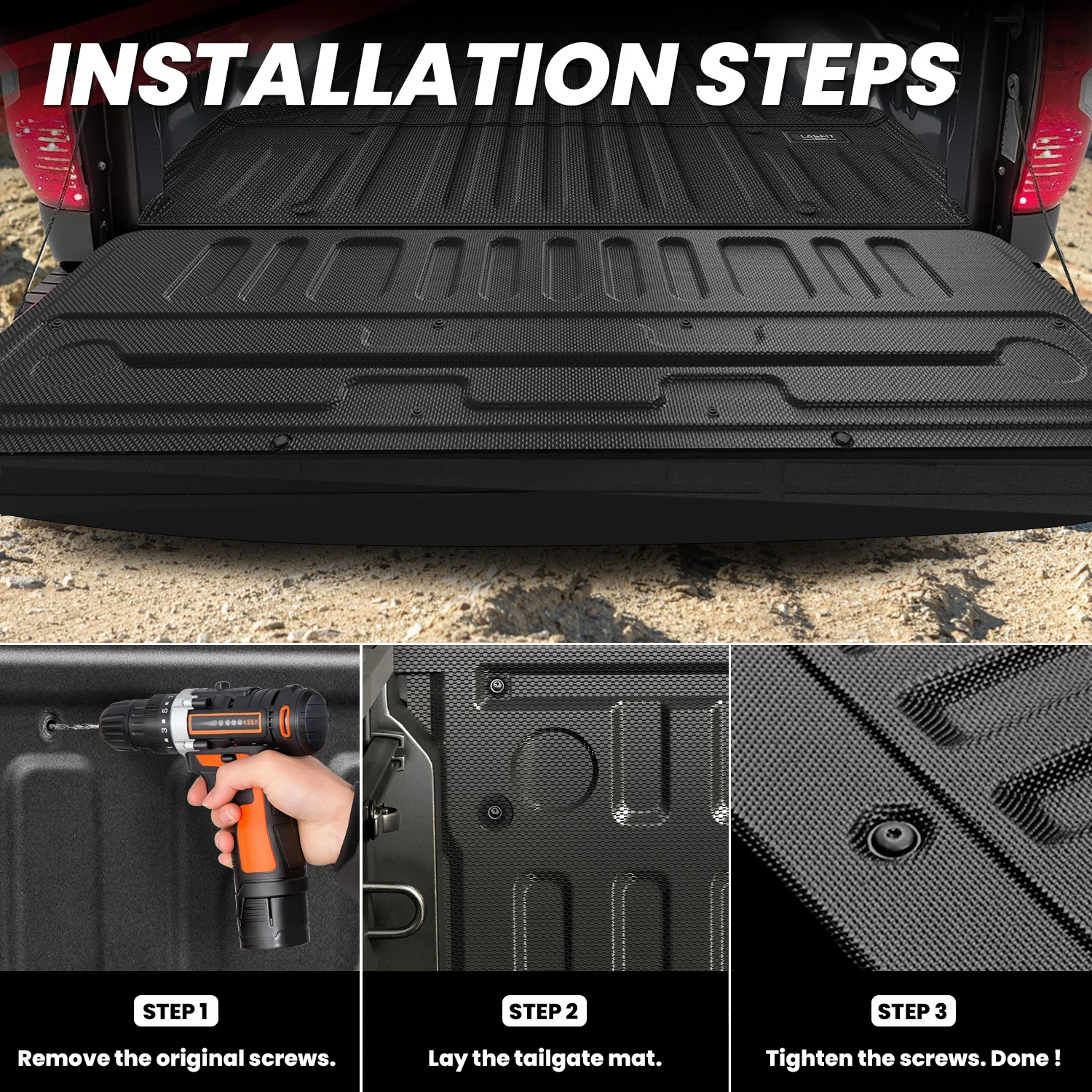 Fit for 2007-2021 Toyota Tundra Truck Bed Mat or Tailgate Mat - Image 12