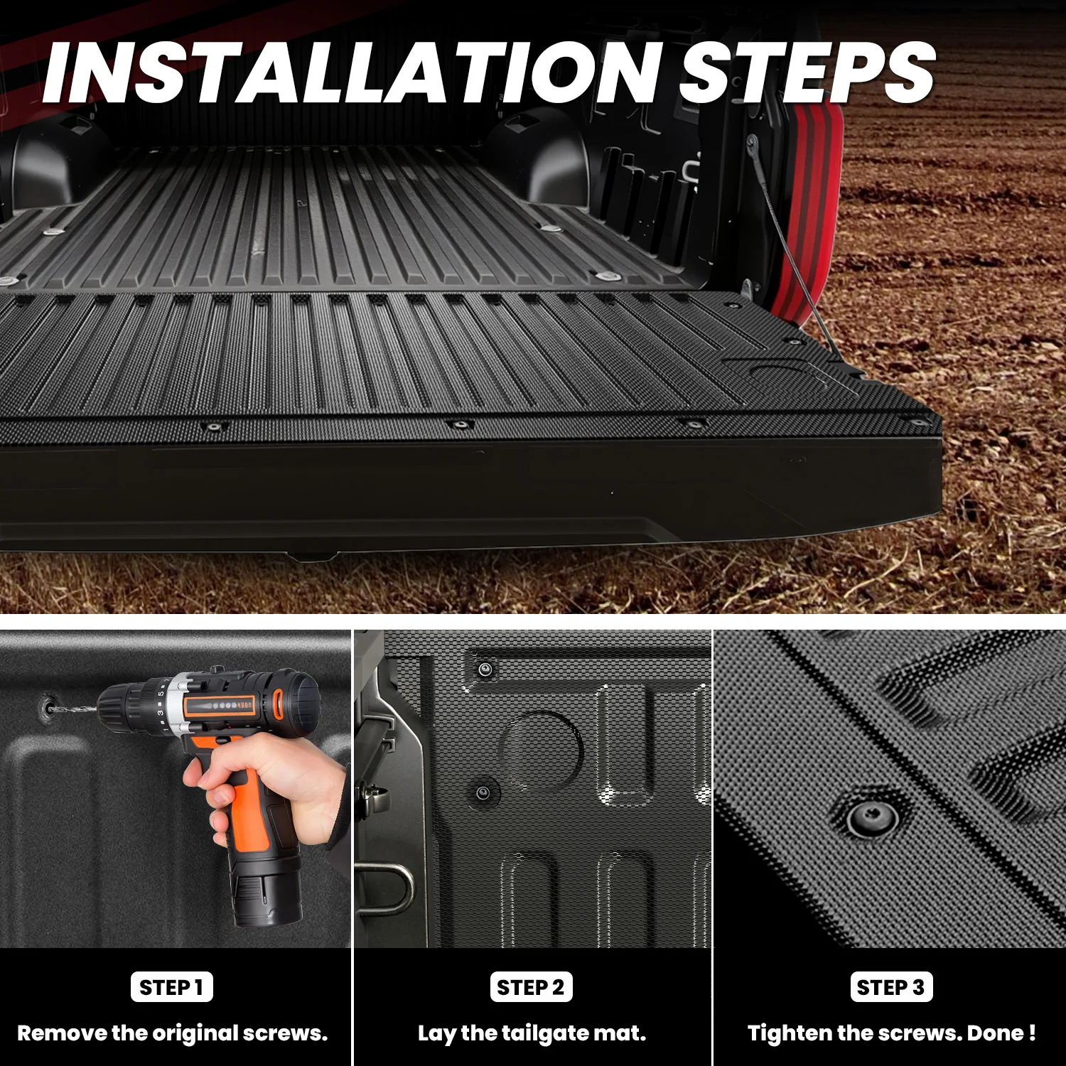 Fit for 2022-2026 Toyota Tundra Heavy Duty Custom Bed Mat or Tailgate Mat - Image 21