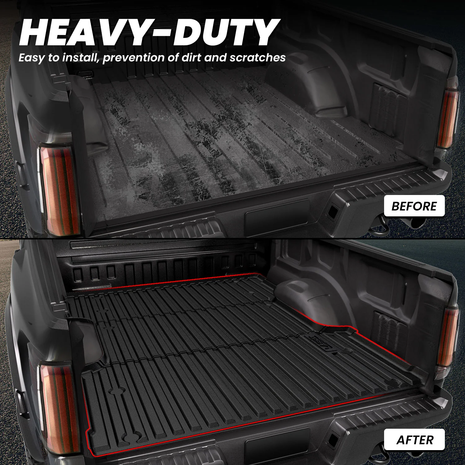 Fit for 2022-2026 Toyota Tundra Heavy Duty Custom Bed Mat or Tailgate Mat - Image 32