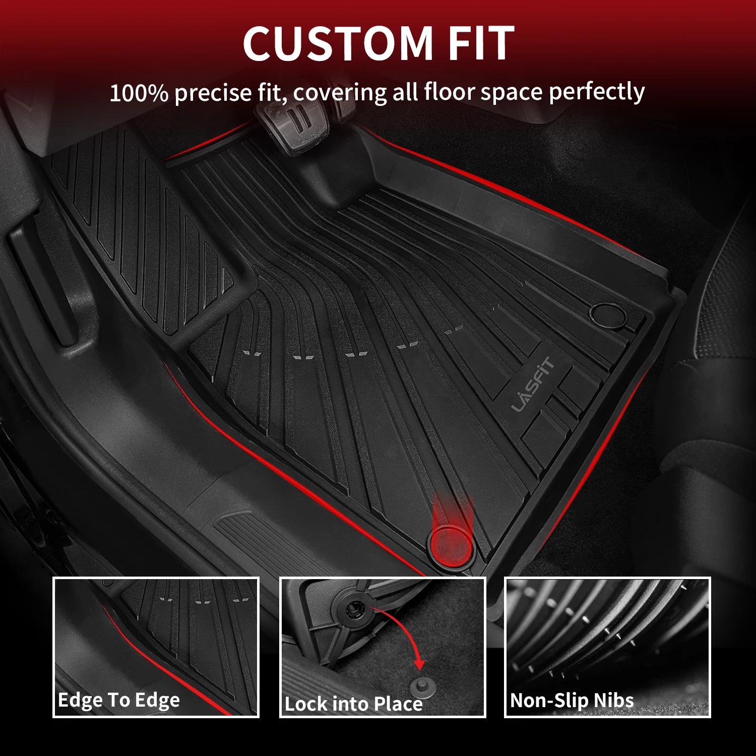 Fit for 2021-2026 Volkswagen ID.4 All Weather Floor Mats or Rear Cargo Mat - Image 3