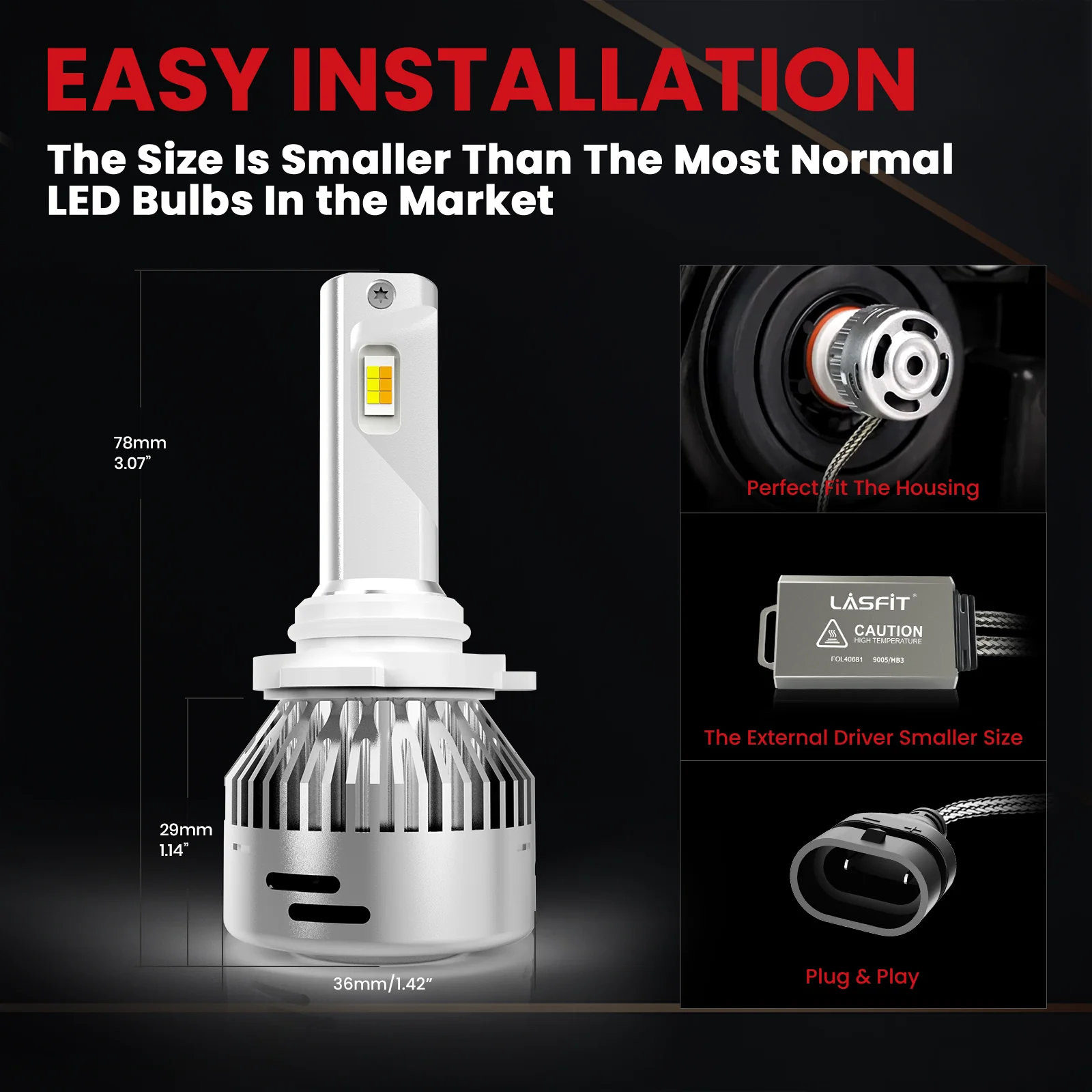 Switchback 60W 9005 HB3 LD Plus Series | 6,000LM 6000K/3000K LED Bulbs - Image 9