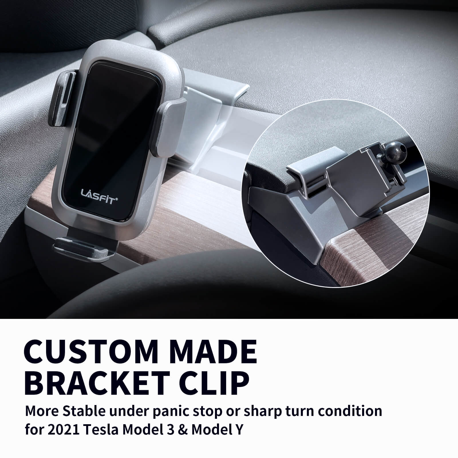 [AC Version] Wireless Car Charger Phone Holder 15W Qi Fast Charging Dash Windshield Air Vent Mount - Image 24