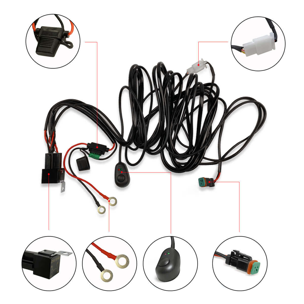 Wiring Harness with DT Connectors - 2 Leads - Image 5