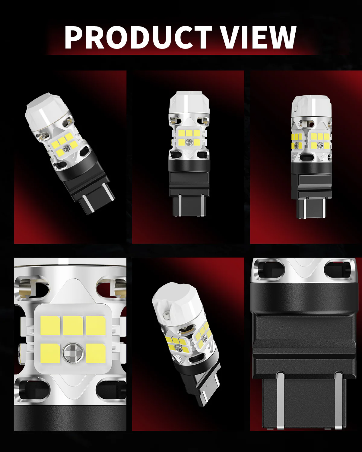 WT21W LED Reverse Bulbs CanBus-Ready White | T3 Series - Image 12