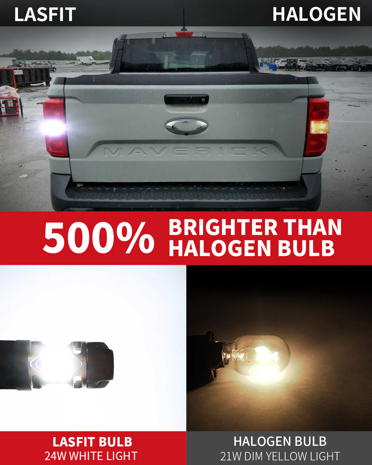 WT21W LED Reverse Bulbs CanBus-Ready White | T3 Series - Image 5